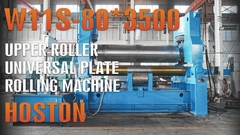 W11S Machine de laminage universelle à tôles à rouleaux supérieurs de type grand W11S-80*3500